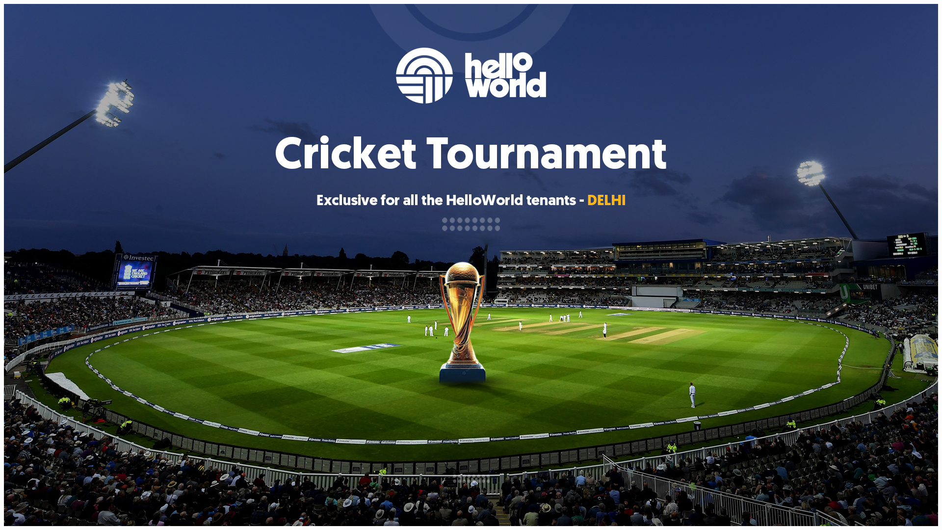 HelloWorld event Cricket Tournament 