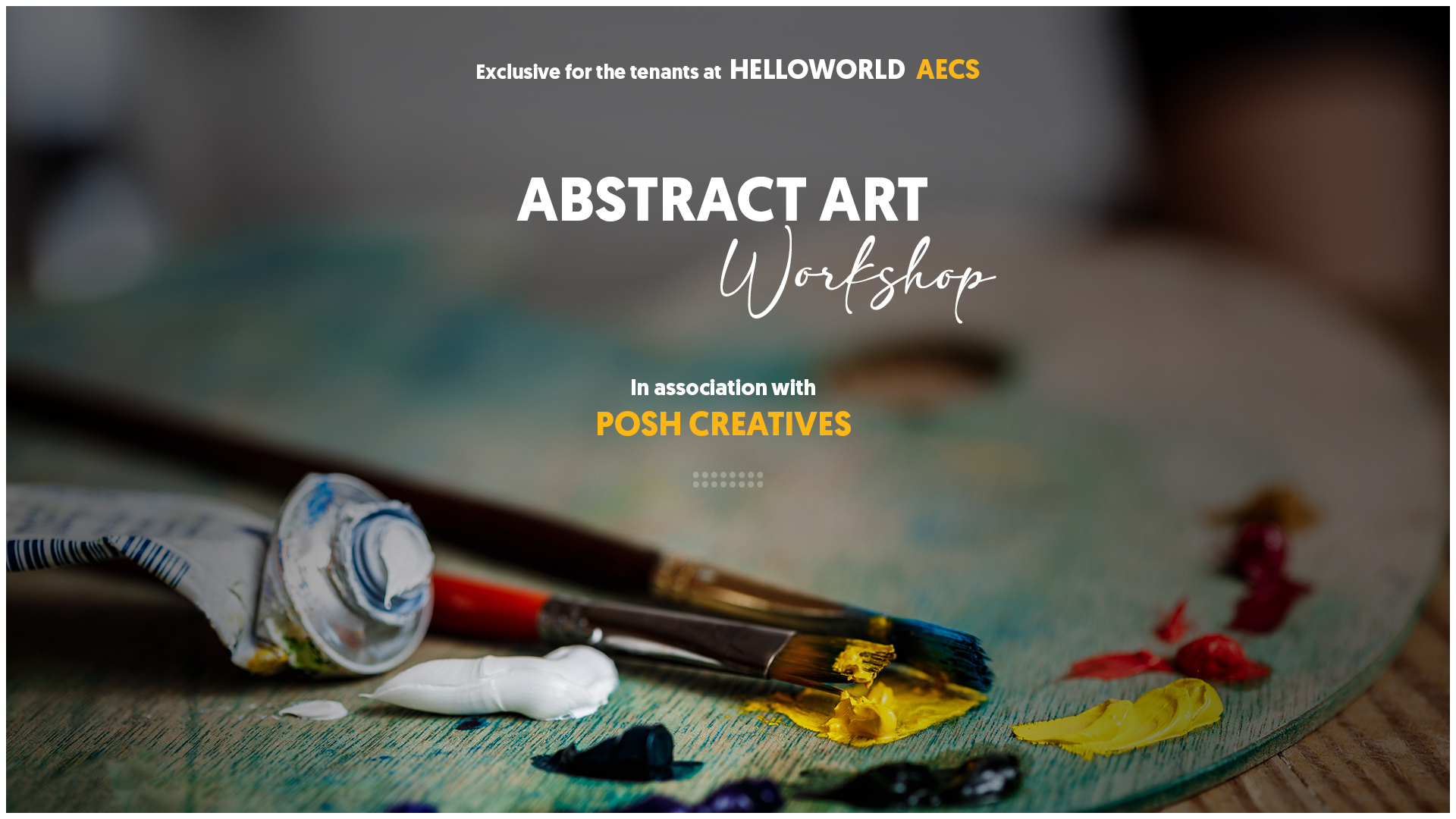 HelloWorld event Abstract Art Workshop